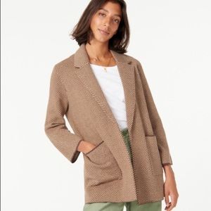 J Crew Sophie Sweater Blazer in Herringbone